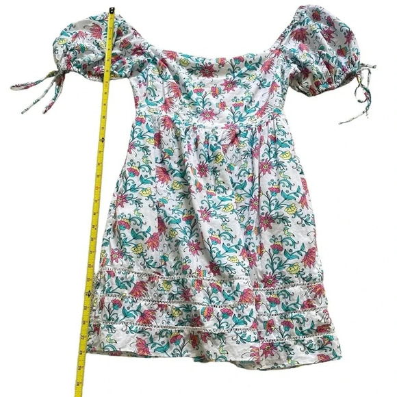 Celina Moon Ladder Lace Mini Dress White Floral Size Small - Picture 5 of 9